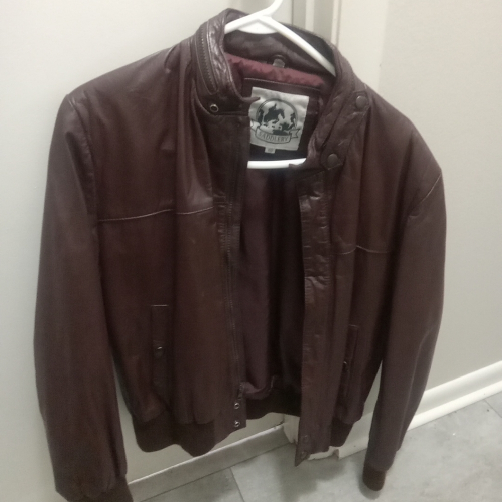 Saddlery Vintage Genuine Leather Jacket